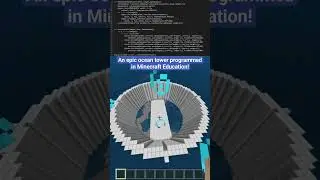 Conquering the waves: #Programming the best sea fortress in #Minecraft. #minecrafteducation #ai