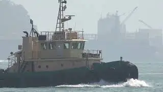 Tug 《青洲英坭 1   GIC 1》Crossing the  Ma Wan Channel in HK 20260107_C0016