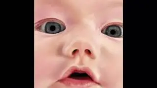 The Making of Baby's face close-up