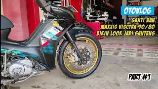 Ganti Ban MAXXIS VISCTRA 90/80 Jupiter Z1 || Makin NgeDONAT coyy!! #otovlog part 56