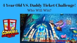 😀Arcade Ticket CHALLENGE! CRAZY Arcade Games! HARPOON LAGOON JACKPOT!😀