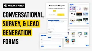How to Create Conversational, Survey & Lead Generation Forms in WordPress - Urdu & Hindi Tutorial
