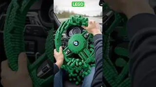 Green LEGO BMW Steering Wheel 💚 &mdash; Will It Snap or Steer? (POV)#bmw #lego #asmr #pov #satisfying#usa