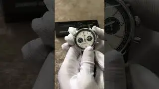 Sugess Panda Chronograph Mechanical Mens Watch Seagull Movement 1963,swanneck