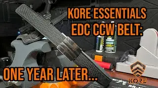 Kore Essentials EDC CCW Belt - One Year Later Still Awesome!