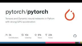 GitHub - pytorch/pytorch: Tensors and Dynamic neural networks in Python with strong GPU acceleration