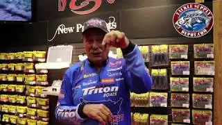 Strike King NEW Rage Tail Menace Grub Size with Shaw Grigsby at ICAST 2017