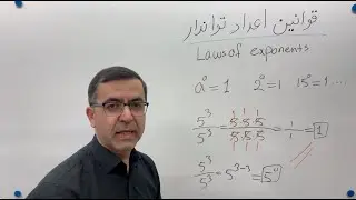 تشریح تمام قوانین اعداد تواندار با ثبوت آنها