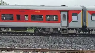 Banaras Veraval Weekly Express 12946 with WDP4D loco skipping Koth Gangad Station 