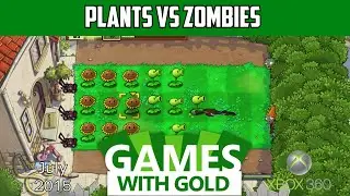 Plants vs Zombies Gameplay - Xbox 360 - Free Games with Gold - July 2015