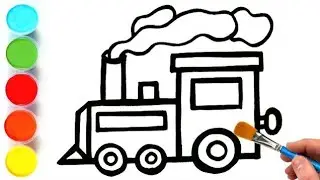 easy train🚆 🚂drawing for kids|train drawing easy steps|train drawing easy and beautiful with colour