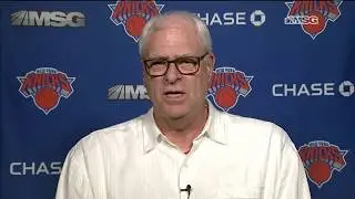 New York Knicks President Phil Jackson Addresses Kristaps Porzingis Trade Talk