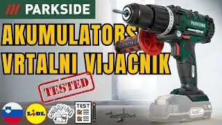 AKUMULATORSKI VRTALNI VIJAČNIK Parkside PSBSA 20-Li C3 SLOVENIJA SLOVENE LIDL