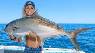 Deep Sea Giant AMBERJACK Catch Clean and Cook! The BEST Smoked Amberjack Fish Dip!