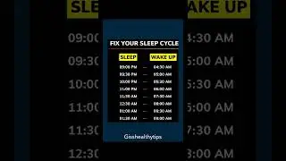 Reset your body clock 🌙✨ Sleep better, live better! @gisshealthytips.