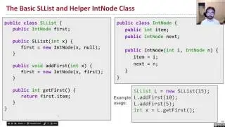[Lists2, Video 1C] Introducing the SLList - SLList Methods