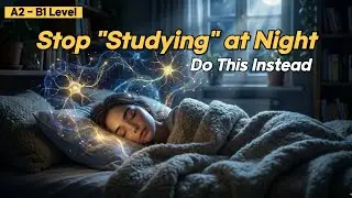 English Podcast for Sleep | How to Build a Mindful Night Routine (Sleep Learning)EP7