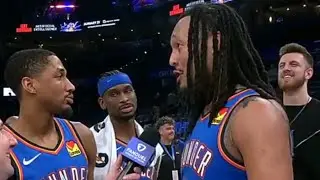 Jaylin Williams PostGame Interview | San Antonio Spurs vs Oklahoma City Thunder