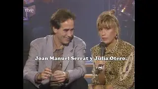 Joan Manuel #Serrat con Julia Otero- Programa  La luna - rtve 1989 -