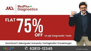 Hero Venkatesh about MedPlus Diagnostics | 75% Discount | Commercial Ad by BrandE