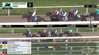 Robusta wins Race 3 on Friday, January 9 at Santa Anita Park