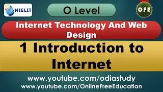 O Level - 1 Introduction to Internet