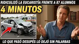 Profesor ateo humilló a un alumno por hablar de la Santa Eucaristía… y 4 minutos después todo cambió