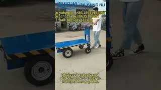 JIN YANG HU 4-wheel Electric Flatbed Truck 500kg Mini Platform Trolley #4wheel  #flatbedtrucking