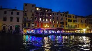 [4K] Venice Grand Canal Boat Ride at Night