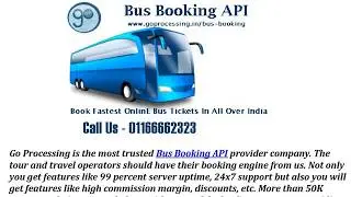 BUS BOOKING API - Start Your Own Online Ticket Reservation Business