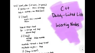 C++ Doubly-Linked Lists: Inserting a Node