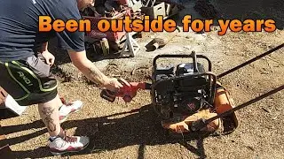HOW TO FIX A HONDA GX 160 PLATE COMPACTER. Sat out side for 5 years and it didn't work!!!