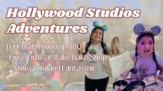 Hollywood Studios Adventure: Round Up BBQ, First Time at Cake Bake Shop and Fantasmic