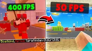 Bedwars AMA Her ÖLDÜĞÜMDE FPS DÜŞÜYOR! Minecraft Sonoyuncu