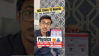 HSC Class 12 Physics | Questions Paper & Imp. Questions 😱🤫 #shorts #hsc2026 #hscboard2026 #mhtcet