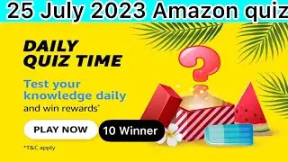 Amazon Daily QuizTime answer today