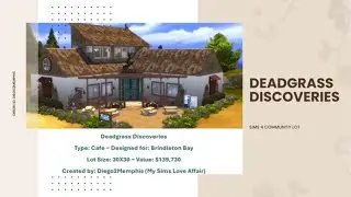 Sims 4 Community Lot | No CC | Deadgrass Discoveries (rebuilt)