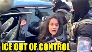 ICE Drags Disabled Woman, Then the Crowd Arrives...