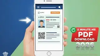 Voter Card Download Kaise Kare Mobile Se | 2 Minute Me PDF Download (2026)