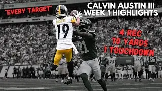 Calvin Austin III Week 1 Highlights🔥 | Jets vs Steelers