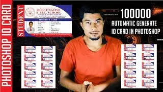 Automatic generate id cards in photoshop with variables