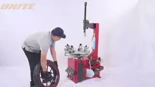 Unite U-206 Tire Changer Installation Operation - Unite Automotive Equipments