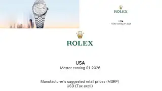 LEAKED - 2026 Rolex Price List | Rolex Increases U.S. Prices @ROLEX