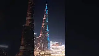 Burj Khalifa Walkway Views | Dubai Mall Skyline Nights 🌙✨ #4k #viral #travel #dubai #shorts #uae