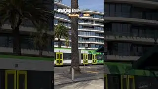 Walking Tour Melbourne St Kilda Beach 🏖️ #beach #summer #travel #summervibes #holiday #stkildabeach