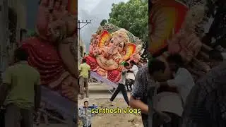 14feet pop ganesh lifting with hands 2025 || #ganesha #ganapathi #bappa #viral
