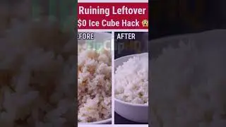 Stop Ruining Leftover Rice! 🍚 The Ice Cube Hack 🧊