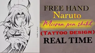 ✨ Naruto Real-Time Micron Pen Sketch | Tattoo Design Idea ✨