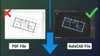 How To Convert PDF To Autocad File. #autocad