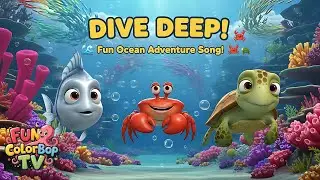 Dive Deep in the Sea! 🌊  Fun Ocean Adventure Song for Kids
